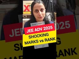 😲MARKS vs RANK #jeeadvanced