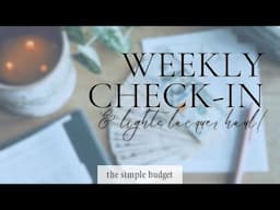 weekly check-in | lights lacquer haul | expense tracking | cash unstuffing
