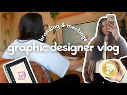 day in the life of a $100K+ graphic designer (branding and client calls)
