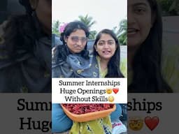 1000+ Summer Internships for College Students🤯❤️ #internship #placement