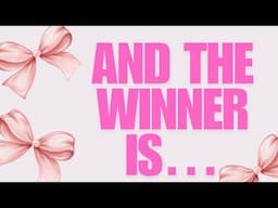 AND THE WINNER IS….