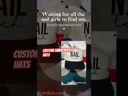 BUILD YOUR BRAND WITH A CUSTOM HAT! #LASHTECH #nailtech