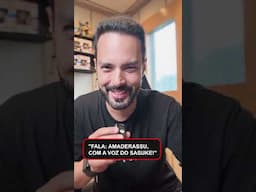 Respondendo comentários. Amaderassu com a voz do Sasuke. Amaterasu. Dublador. Dublagem. Anime.