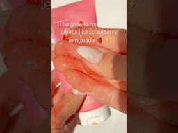 You need this glow in your routine 🍓✨ #skincare #facescrub #asmr #makeup #summeronshorts