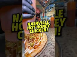 Our NASHVILLE HOT HONEY CHICKEN PIE is INSANE! 🔥🐔🍯 #shorts #food #foodie #yummy #amano #pizza
