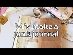 Making a junk journal with patchwork pages 📖✨