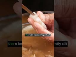 Quick & Easy way to clean prawns