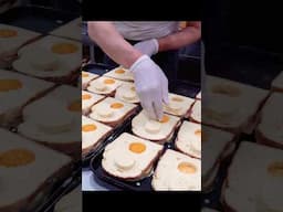 So Creative! Amazing Skill of Egg Toast Master #shorts