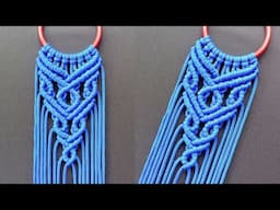Macrame Pattern Tutorial - Intermediate Ring Pattern Using Double Half Hitch Knot!
