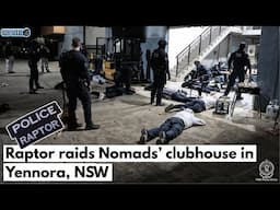 Raptor raid Nomads clubhouse in Sydney's Southwest