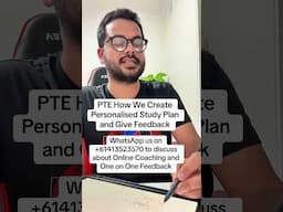 PTE How We Create Personalised Study Plan and Give Feedback