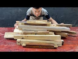 Turn Scrap Wood Into A Luxurious Desk Worth Thousands Of Dollar - Inspirational Colorful Desk Design