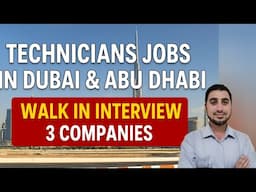 Technicians Jobs in Dubai & Abu Dhabi UAE 🇦🇪 | Foughty1