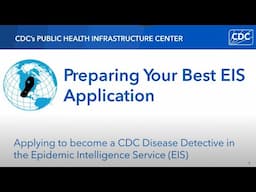Epidemic Intelligence Service Informational Webinar for Applicants