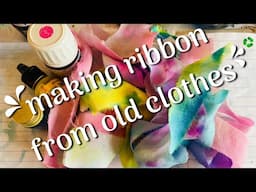 #junkjournal #ephemera  ink & silk  ribbon reuse ♻️ clothing