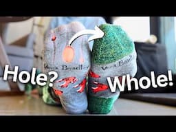 I saved my socks the vintage way 🧦 (no darning!)