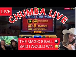 CHUMBA CASINO LIVE🚨MY MAGIC 8 BALL 🎱 CALLED THIS 🤩🚨 #chumbacasino #liveslot