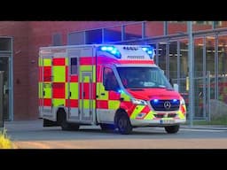 BF KIEL NORD (RTW 10-83-02) rettungsdienst im einsatzfahrt. ambulance responding