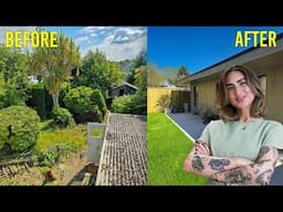 I built a home beauty studio in a cabin in my garden (Full renovation before and after)