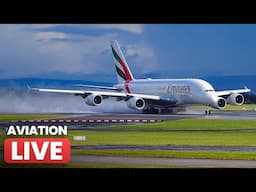 🔴 INCREDIBLE Runway VIews! | Manchester Airport LIVE ✈️ SUPER SUNDAY