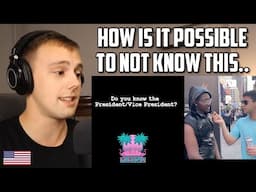 American Reacts to "INSANE: Young Americans Don't Know Anything"