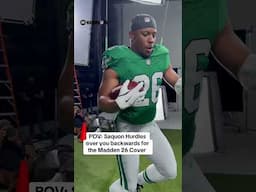 BTS of Saquon at the Madden 26 Cover 📸 #gaming #football l