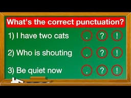 Can you pass this punctuation quiz? 🤔| Full stop, question mark & exclamation mark quiz