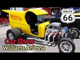 Classic Cars Show Historic Route 66 Williams Arizona 2025 Hot Rods Muscle Cars VIDEO #2 #automobile