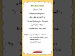 niat puasa ramadhan sebulan penuh dan harian
