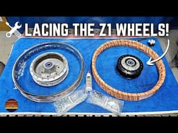 Restoring The Kawasaki Z1 Wheels!  Lacing Up New Rims