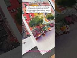 I made 4 watercolor sketches in 1 day! Not for perfection, but to explore what watercolor can do.