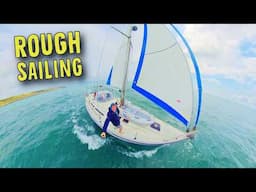 FIGHTING Upwind to Weymouth in 29kts of Wind | Ep.170