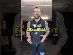Favourite & most underrated Chest exercise at home  #chestworkout  #chestexercises