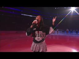 Amazing National Anthem rendition at LA Kings game by #MaleaEmma
