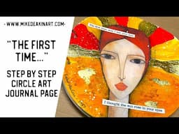 "The First Time" - Circle Song Lyric Art Journal Page for May