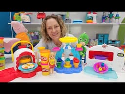 Nicoles PlayDoh Café - Pizza und Eis für Familie Wutz und die Pyjamahelden - Knetevideo für Kinder