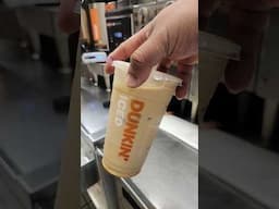 Caramel Iced Coffee With Cream And Sugar ‎⁨@Dunkin-Donuts⁩  @dunkinph #caramelcoffee #caramel