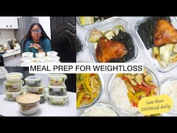 SUPER EASY 1 HOUR MEAL PREP GREAT FOR WEIGHTLOSS , LESS THAN 1500 CALORIES Daily!