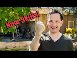 We poured a new concrete floor… just to play with a new renovation machine?!
