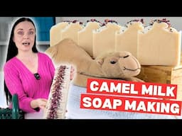 Camel Milk Soap Making With Recipe! Moroccan Rose Geranium