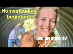 WE BOUGHT LAND/ TOUR of our 4acre HOMESTEAD Starting from SCRATCH! #homestead #tour #4acres