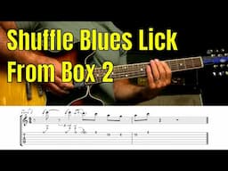 Blues Guitar Lesson - Box 2 Pentatonic Lick in A Minor