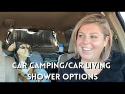 CAR LIVING AND CAMPING SHOWER OPTIONS