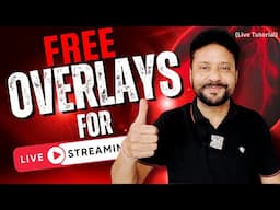 Free Overlays For Live Streaming | लाइव स्ट्रीमिंग में फ्री ओवरले कैसे लगायें ? #livetutorial