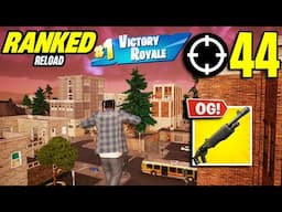 44 ELIMINATION Solo Squad "Ranked RELOAD” Gameplay Wins (Fortnite Chapter 6 PS4 Controller)