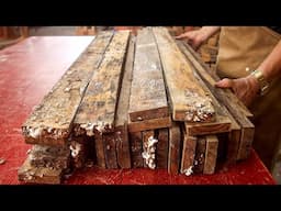 Magically Transform Discarded Wooden Pallets Into A Special Table // Perfect Wood Recycling