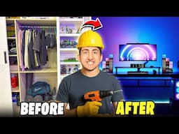 I Turned My Closet In To A Gaming Room😍In 24 Hour