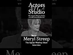 MC² Actors Studio’s The Actor’s Process: #MerylStreep The Oprah Winfrey Show Interview #actor #act