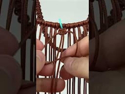 TUTORIAL | Macrame square knot🌱 #shorts