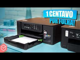 MENOS de 1 CENTAVO por FOLHA, FRENTE e VERSO e AIRPRINT! BROTHER TANQUE DE TINTA DCP-T430W e T530DW